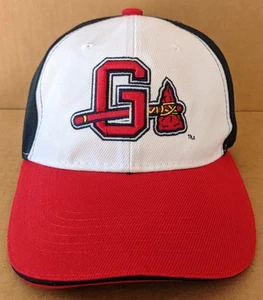 Gorra de béisbol Gwinnett Braves roja/blanca/azul ajustable Atlanta SGA recuerdo - Imagen 1 de 10