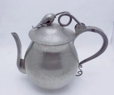 Vintage Serge Nekrassoff Hand Wrought Pewter Coffee Tea Pot 23714 - Image 1 of 4