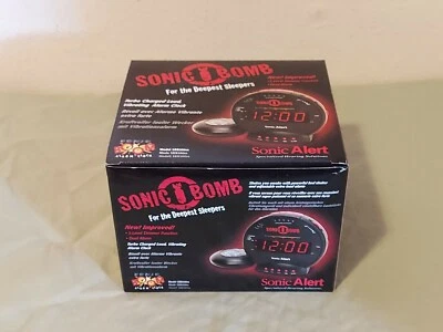 Sonic Boom SBB500ss Loud Plus Vibrating Alarm Clock Deepest Sleepers Dimmer - Image 1 of 4