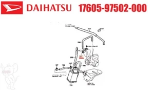 Daihatsu OEM Valve Vacuum Fuel filter Radiator Hose Gasket 17605-97502-000 - Picture 1 of 7