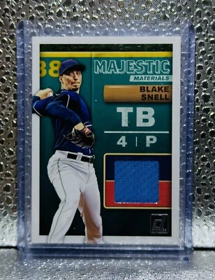 2019 Donruss Blake Snell Rays Majestic Materials Patch MM-BS - Image 1 of 2