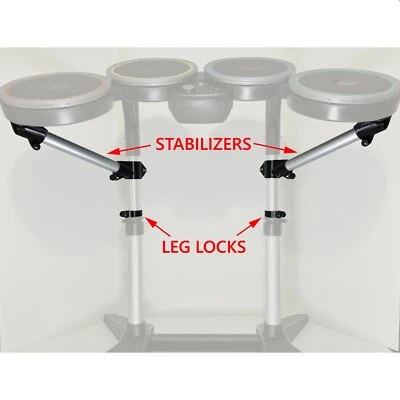 Rock Band Drum Pad Stabilizers -ALL Standard RB Drums -Prevents Pad Break Off - Image 1 of 4