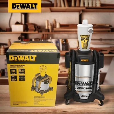DEWALT Zyklon Staubsauger Filter Staubsammler Trenner mit 38L Edelstahl Behälter - Bild 1 von 4