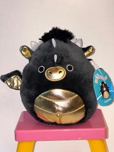 Malvaviscos blando 7 pulgadas Luxmen el dragón negro y dorado NUEVO Kellytoy - Imagen 1 de 4