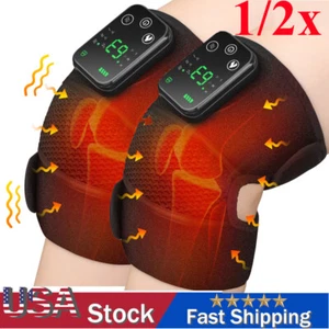 Electric Heated Knee Massager for Arthritis Joint Pain Relief,Vibration Knee Pad - Picture 1 of 15
