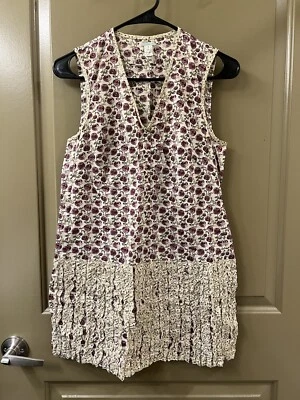 Dosa cotton ruffle Rose Blouse top sz 1 (item A1.2) - Image 1 of 4