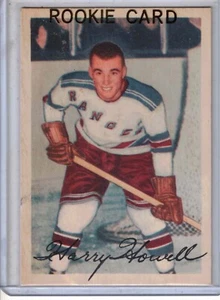 1953-54 Parkhurst hockey Harry Howell RC rookie original trading card #57 NM- - Bild 1 von 2