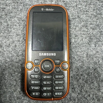 Samsung T 469 Cell Phone Used, Orange - Image 1 of 4