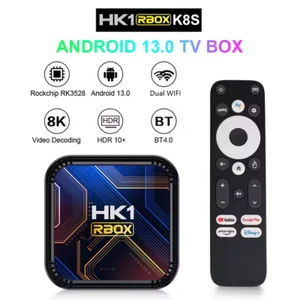HK1 Android 13 Smart TV Box 2.4G& 5G 6K HD Bluetooth Set Top Boxes Media Player - Picture 1 of 8