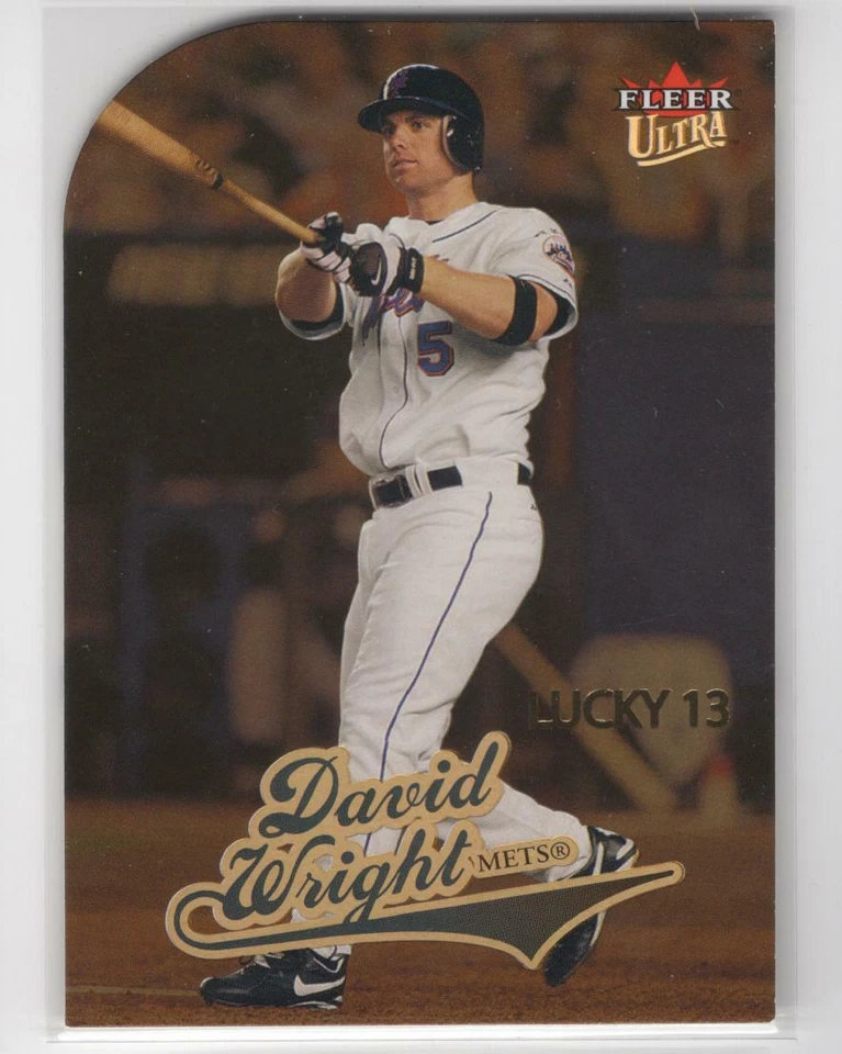 2004 Fleer Ultra Lucky 13 Gold Medallion David Wright #392 (REF453) - Image 1 of 1