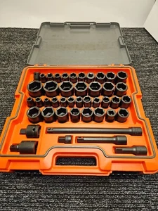 PROTO 44-Piece Socket 1/2" Drive SAE/Metric J74344IM Black Phosphate - Picture 1 of 10
