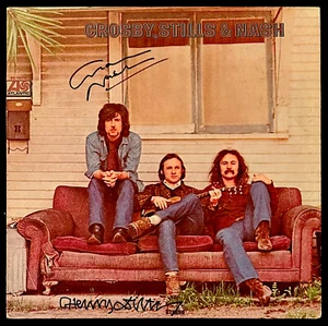 CROSBY STIILS & NASH LP signed (2) Autogramme GRAHAM NASH & DILTZ (Künstler) - PSA - Bild 1 von 4