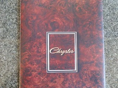 CHRYSLER BY CHRYSLER BROCHURE PLUS ''RARE'' CLR CHART. - image 1 of 4