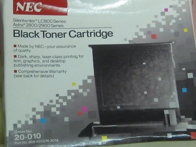 Cartucho de tóner negro original NEC 20-010 Silentwriter LC800 Astra 2800 2900 Foto 1 de 3