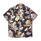 BOB DONG men's Hawaiian Aloha shirt summer beach Animal Pattern T-shirt