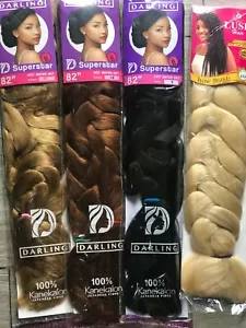 NEW!!! 82" jumbo Braiding Hair Extensions Natural Kanekalon japanese Hair Fiber - Picture 1 of 15