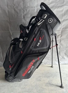 Summit Dri Lite Big Max 14 Way Golf Bag Cart Stand Carry Case w/ Shoulder Strap - Picture 1 of 12