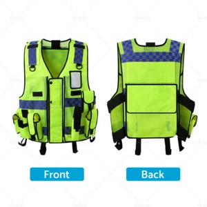 High Viz Safety Reflective Executive Safety Vests. Hi Vis Protective Work Wear - Picture 1 of 8