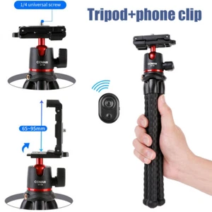 Flexible Octopus Tripod Stand Holder + Phone Clip + Bluetooth for Phone Camera - Picture 1 of 11