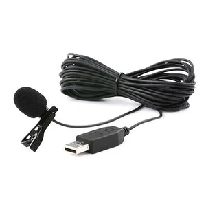 Movo M1 USB Lavalier Lapel Clip-on Computer Microphone for PC and Mac (20' Cord) - Picture 1 of 1