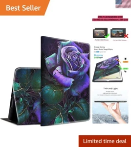 Purple Rose Kindle Fire HD 10 Smart Case - Adjustable Stand & Auto Sleep - Picture 1 of 9