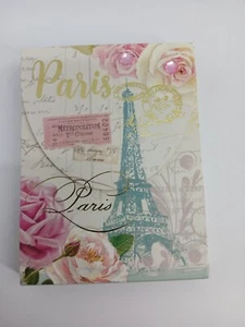 Punch Studio Jeweled Paris Theme Eiffeil Tower Mini Foldover Notepad - Picture 1 of 12