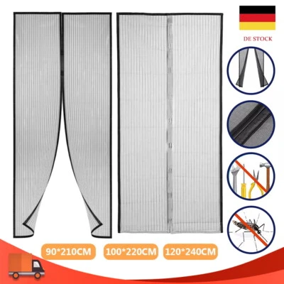 Magnet Insektenschutz Tür Fliegengitter Magnetvorhang Mückenschutz für Türen 1/2 - Bild 1 von 4