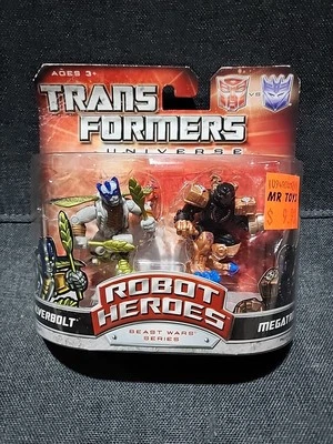 Transformers Robot Heroes  2008 Beast War  SILVERBOLT & MEGATRON - Image 1 of 4