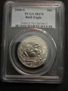 2008-S Bald Eagle 50c PCGS MS70 - Picture 1 of 2