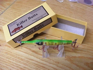 Killer Baits Rusty Jessee Glasseye CCBC Style Gar Minnow in Charred Ends Color - Picture 1 of 6