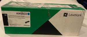 Cartuccia toner ciano Geniune Lexmark, modello # 82K1XCO, NUOVA SIGILLATA - Foto 1 di 9
