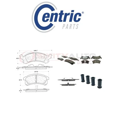 Centric Posi Quiet Ceramic Brake Pads w Shims for 1990-1998 Pontiac Grand Am ps - Изображение 1 из 4
