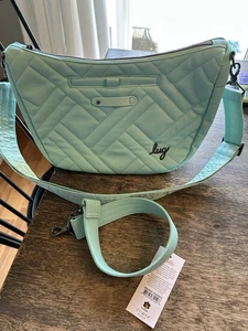 Lug Harmony Aqua Matt Luxe Schultertasche Umhängetasche Handtasche Neu mit Etikett - Bild 1 von 18