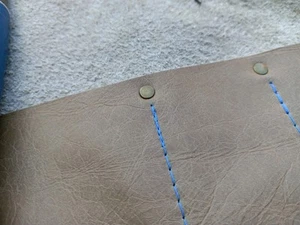 Brown real Leather 23 Pockets Chisel And Tool Roll - Picture 1 of 5