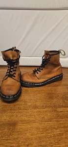 Dr. Martens 1460 Made in England Boots UK 6 Tan Leather AirWair Vintage - Picture 1 of 10