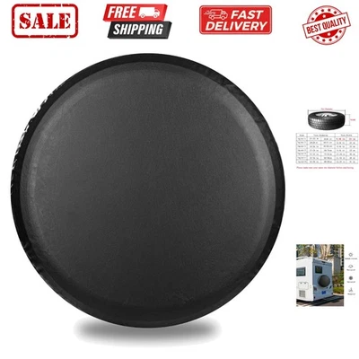 Cubierta de neumático de repuesto cubierta de neumático de cuero engrosamiento ajuste universal para Jeep, Trail... Foto 1 de 4