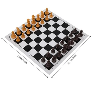 Plastic 2 In 1 International Chess Draughts Set Travel Games Intelligent Toy⊹ - Picture 1 of 12