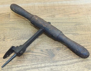 EARLY ADJUSTABLE BUNG HOLE CUTTER-AUGER-BORER-REAMER-COOPER-BARREL MAKER - Picture 1 of 2