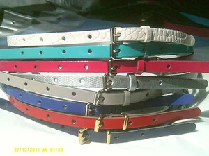 mujer charol Moderno belts. COLORES VIVOS, ideal para verano! B1 1.3cm - Imagen 1 de 1