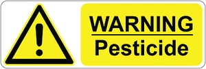 ACHTUNG - PESTIZIDE Gesundheits- & Sicherheitsschilder / Aufkleber 300 x 100 mm - Bild 1 von 4