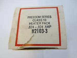 NEW CUTLER HAMMER SET OF 3 HEATER PACK FREEDOM SERIES H2101-3 .624-.924 AMP - Picture 1 of 2