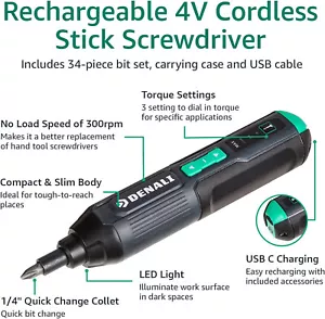 Denali by SKIL 4V Akkuschrauber mit 34-teiligem Bit-Set, Tragetasche - Bild 1 von 7