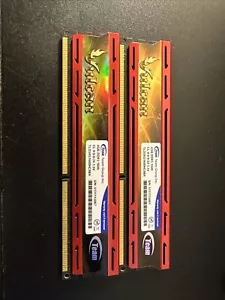 VULCAN 8GB (2x 4GB) Team Group TLD34G1600HC9BK DDR3 PC3 12800 Desktop RAM - Picture 1 of 3