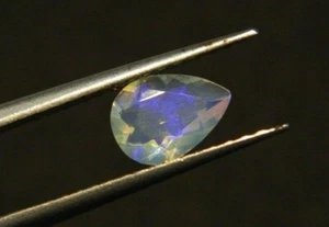 Natural Ethiopian Opal Faceted Pear Shape Gemstone 0.60 Carats 6x8MM - Picture 1 of 3