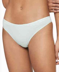 Calvin Klein Women's Cotton Form Thong Panty Underwear, Aqua Luster Pastel Green - Picture 1 of 5