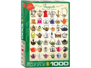 Eurographics 1000 Piece Jigsaw Puzzle - Teapots - Picture 1 of 1