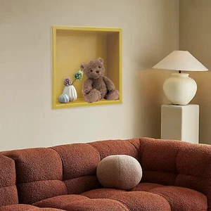 Recessed Niche Storage Stainless Square Niche Shelf Waterproof 220.5lbs Gold - Picture 1 of 16