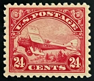 #C6 OG NH, 1923 24¢ Bi-Plane Well Centered & P.O. Fresh, w/Clean 1993 APEX Cert - Picture 1 of 3