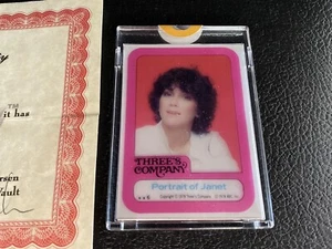 1978 Topps Vault Three’s Company #6 Portrait Of Janet Proof Card Blank Back COA - Picture 1 of 8