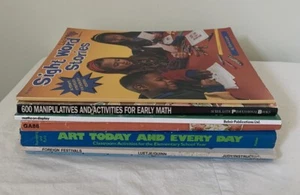 LOT of 7 K-2 Books Activities Learning Teachers Age 3-7 Homeschool Curriculum - Picture 1 of 8